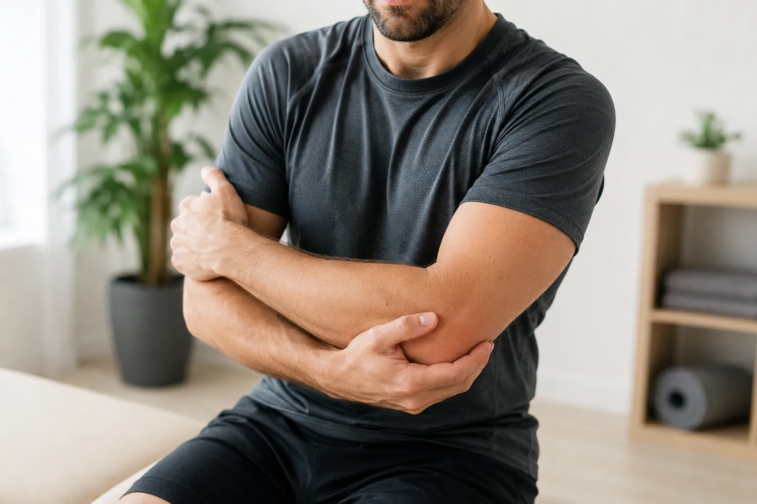 Epicondilitis lateral o codo de tenista con s&iacute;ntomas, causas y evoluci&oacute;n
